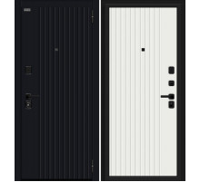 Дверь входная металлическая «Граффити-32/32» Total Black/Super White