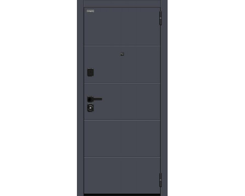 Дверь входная металлическая «Прайм/SBlack» Graphite Shell/Nordic Oak