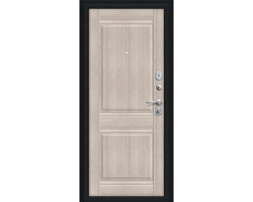 Дверь входная металлическая «Некст Kale» Букле черное/Cappuccino Veralinga