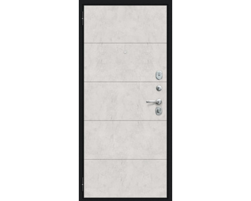 Дверь входная металлическая «Граффити-1 Инсайд» Букле черное/Look Art