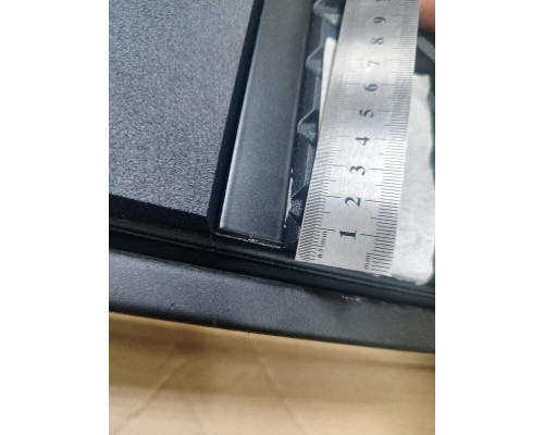 Дверь входная металлическая «Лайнер-3» Total Black/Nordic Oak