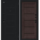Дверь входная металлическая «Борн/SBlack» Букле черное/Wenge Melinga