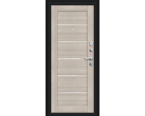Дверь входная металлическая «Техно Kale» Букле черное/Cappuccino Veralinga