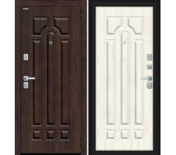 Дверь входная металлическая «Форт/BChrome» Almon/Nordic Oak