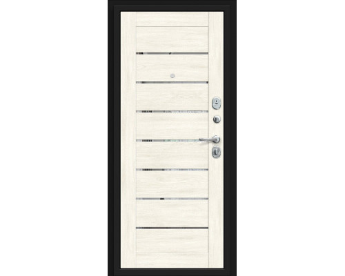 Дверь входная металлическая «Прайд Kale» Graphite Pro/Nordic Oak