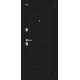Дверь входная металлическая «Борн» Букле черное/Snow Melinga