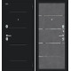 Дверь входная металлическая «Лайн» Букле черное/Slate Art