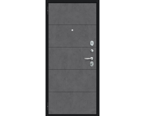 Дверь входная металлическая «Граффити-1 Инсайд» Букле черное/Slate Art