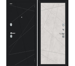 Дверь входная металлическая «Граффити-5» Букле черное/Look Art