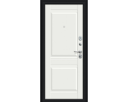 Дверь входная металлическая «Некст Kale» Букле черное/Off-white