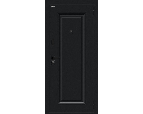 Дверь входная металлическая «Сьют МФ/SBlack» Букле черное/White Silk