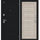 Дверь входная металлическая «Техно Kale» Букле черное/Cappuccino Veralinga