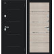 Дверь входная металлическая «Thermo Лайн» Букле черное/Cappuccino Veralinga