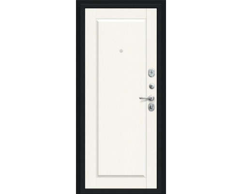 Дверь входная металлическая «Сьют Kale» Букле черное/White Wood