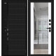 Дверь входная металлическая «Лайнер/SBlack» Carbon/White Silk