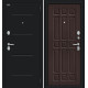 Дверь входная металлическая «Мило 104.52» Букле черное/Wenge Veralinga