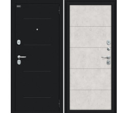Дверь входная металлическая «Граффити-1» Букле черное/Look Art