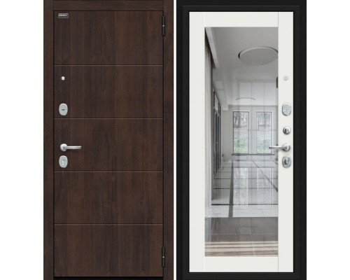 Дверь входная металлическая «Флэт Kale» Almon 28/Off-white