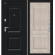 Дверь входная металлическая «Некст МФ/BChrome» Букле черное/Cappuccino Melinga