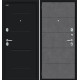 Дверь входная металлическая «Граффити-1 Инсайд» Букле черное/Slate Art