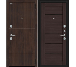 Дверь входная металлическая «Прайм Kale» Almon 28/Wenge Veralinga