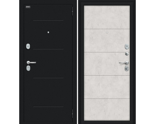 Дверь входная металлическая «Граффити-1» Букле черное/Look Art