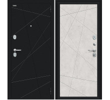 Дверь входная металлическая «Граффити-5» Букле черное/Look Art