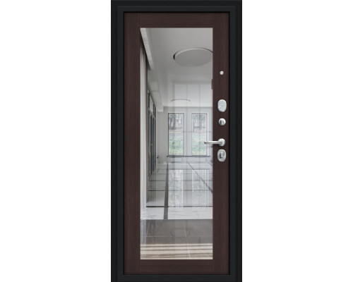 Дверь входная металлическая «Флэш 119.Б15» Букле черное/Wenge Veralinga