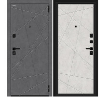 Дверь входная металлическая «Граффити-5/Sblack» Slate Art/Look Art