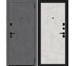 Дверь входная металлическая «Граффити-5/Sblack» Slate Art/Look Art