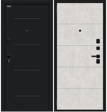 Дверь входная металлическая «Граффити-1 Инсайд/SBlack» Букле черное/Look Art