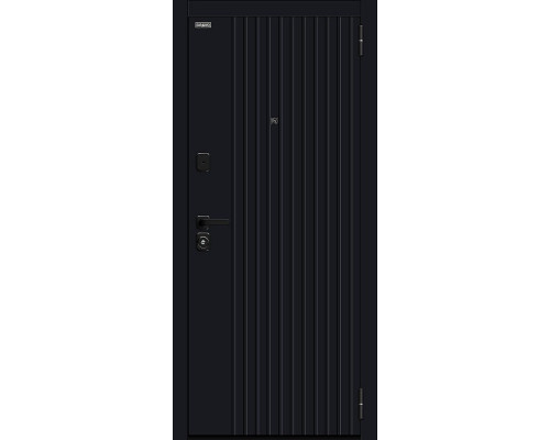 Дверь входная металлическая «Граффити-32/SBlack» Black Shell/White Pro