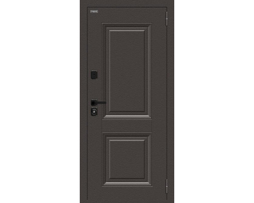 Дверь входная металлическая с терморазрывом «Thermo Некст МФ/SBlack» Старк шоколад/White Silk