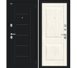 Дверь входная металлическая «Некст Kale» Букле черное/Nordic Oak