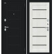Дверь входная металлическая «Борн» Букле черное/Bianco Veralinga
