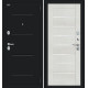 Дверь входная металлическая «Техно» Букле черное/Bianco Veralinga