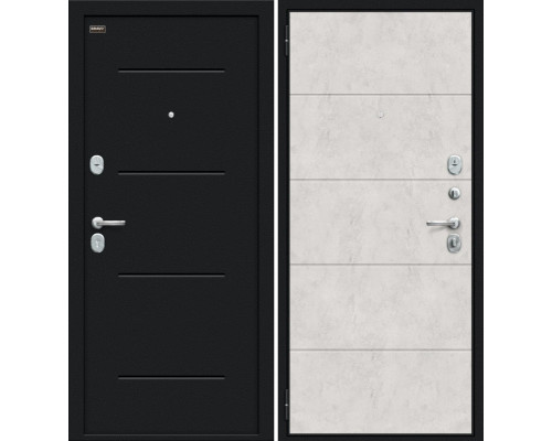 Дверь входная металлическая «Граффити-1 Инсайд» Букле черное/Look Art