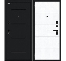 Дверь входная металлическая «Граффити-1 Инсайд/SBlack» Букле черное/SnowArt