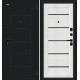 Дверь входная металлическая «Борн/SBlack» Букле черное/Bianco Melinga