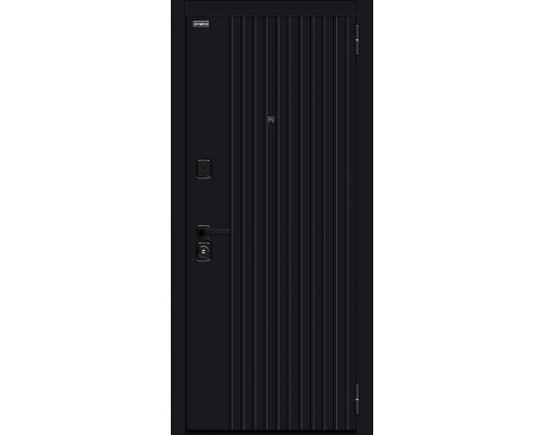 Дверь входная металлическая «Граффити-32/32» Total Black/Super White