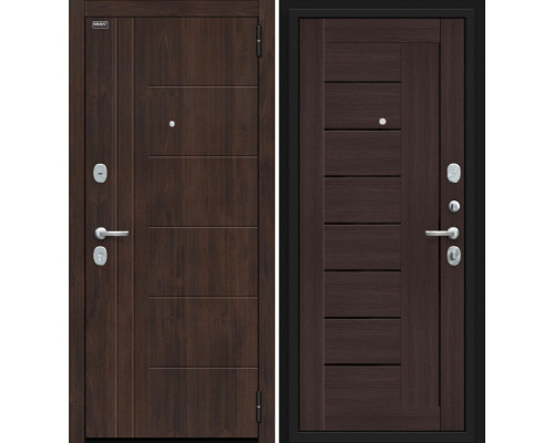 Дверь входная металлическая «Модерн Kale» Almon 28/Wenge Veralinga