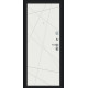 Дверь входная металлическая «Граффити-5» Букле черное/Super White