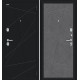 Дверь входная металлическая «Граффити-5» Букле черное/Slate Art