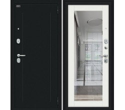 Дверь входная металлическая «Флэш 119.Б15» Букле черное/Off-white