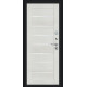 Дверь входная металлическая «Техно» Букле черное/Bianco Veralinga
