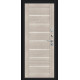 Дверь входная металлическая «Техно» Букле черное/Cappuccino Veralinga
