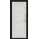 Дверь входная металлическая «Техно Kale» Букле черное/Bianco Veralinga