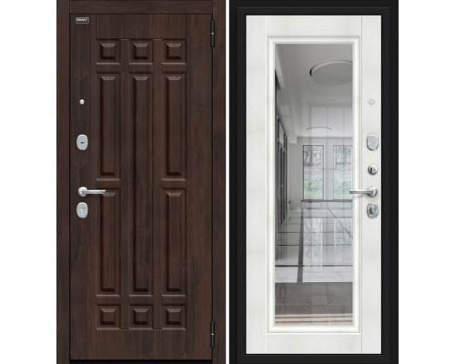 Дверь входная металлическая «Форм Kale» Almon 28/Bianco Veralinga