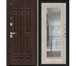 Дверь входная металлическая «Форм/BChrome» Almon/Cappuccino Melinga