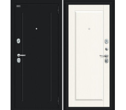 Дверь входная металлическая «Сьют Kale» Букле черное/White Wood